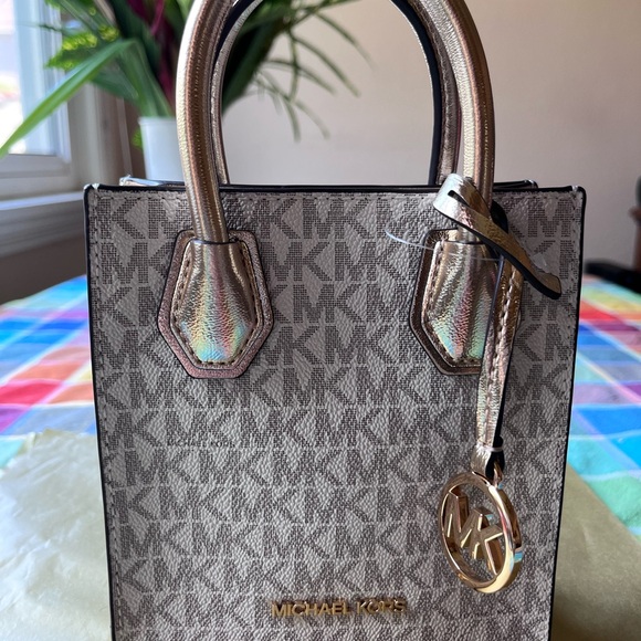 ⚜️ MICHAEL KORS EXTRA - SMALL SIGNATURE LOGO CROSSBODY BAG ⚜️ NWT ⚜️ - Picture 12 of 16